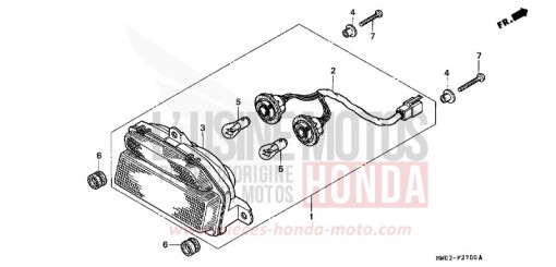 FANALE POSTERIORE CBR900RRN di 1992